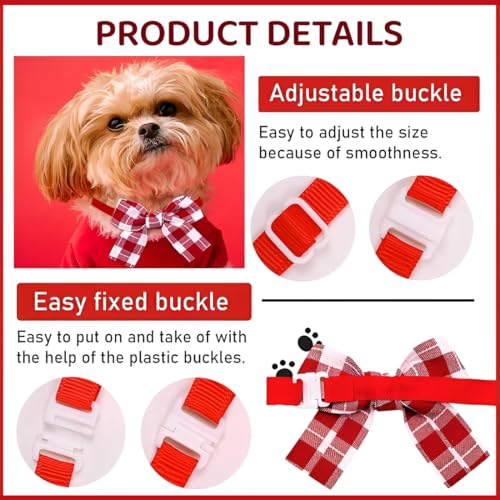 JEYORZY 4 pcs Fliege für Hunde und Katzen, Haustiere Fliege Hochzeit Fliege, Hund Hochzeit Formeller Hunde Hochzeits Bandana Halsband, Für Kleine Hunde Verstellbares Hochzeits Für Haustierhunde Party