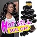 Produktbild CLAROLAIR Human Hair Bundles closure hair brazilian body wave bundles brazilian hair bundles with closure brasilianische haarverlängerung (100 +/-5G)/PC (18 20 22 + 16 ' ')