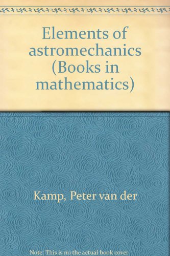 Elements of Astromechanics B0000CLRRE Book Cover