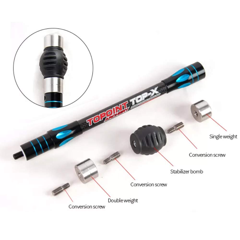 Stabilizzatore Per Arco Compound SHARROW - 4 O 6 Pollici, Con Ammortizzatori - Foto 5