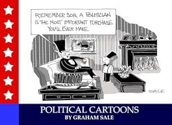 Paperback Political Cartoons Book