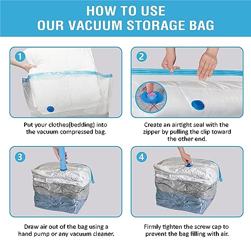 Jumbo Cube Vacuum Storage Bags for Bedding and Clothing