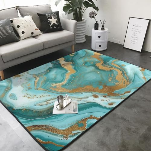 Tapis imprimé marbre pour sublimer la salle à manger