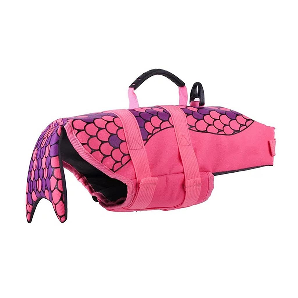 Chaleco Salvavidas Para Perro Con Diseño De Tiburón - Talla única Ajustable - Con Asa De Rescate Y Tiras Reflectantes