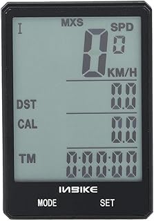 HUIOP Bicicleta sem fio Velocímetro 2.8in À Prova D 'Água LCD Display Computador Odômetro com Backlight Múltiplas funções Odômetro Computador Sem Fio para Bicicleta,Odômetro de bicicleta
