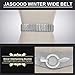 JASGOOD Women Wide Elastic Waist Belt Fashion Stretchy Dress Belt, Halloween Cosplay Belt, A-Silver