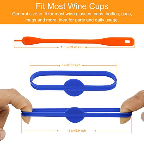 Awf Tomrrom 24Pcs Wine Glass Markers For Drinks, Cocktail Drink Markers, Glass Tags, Suitable For Bottle Identification For Parties Or Families #TOP4