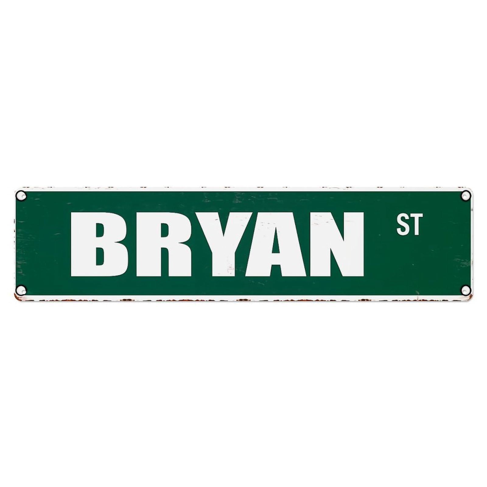 Bryan Street Name Sign Metal Tin Sign Plaque