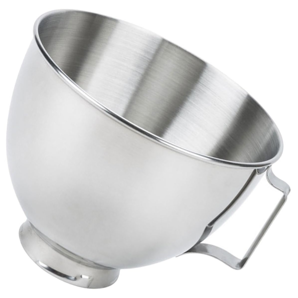 Tazón de Batidora de Acero Inoxidable 5l, Base Plana, Plata