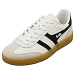 Gola Women's Viper Leather Sneaker, White/Black/Gum, 9