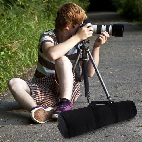Bolsa de trípode fotográfico de tela Oxford negra con asa de transporte cómoda 5