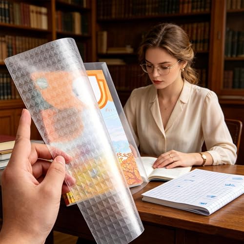 Protège-livre transparent indéchirable à base de feuilles de film de couverture imperméable