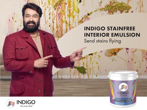 Image of Indigo Stain Free Interior Emulsion - White | Interior Paint | Soft Sheen finish | 20 Liters | White