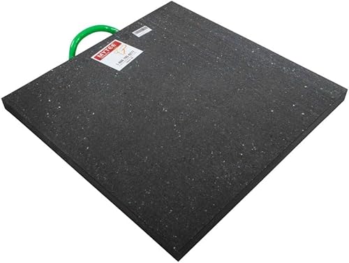 Miniatura 47 de Mytee Products Paquete de 4 almohadillas de refuerzo medianas de 24 x 24 pulgadas y 1.5 pulgadas, color negro para grúa, camión de auxilio, remolque