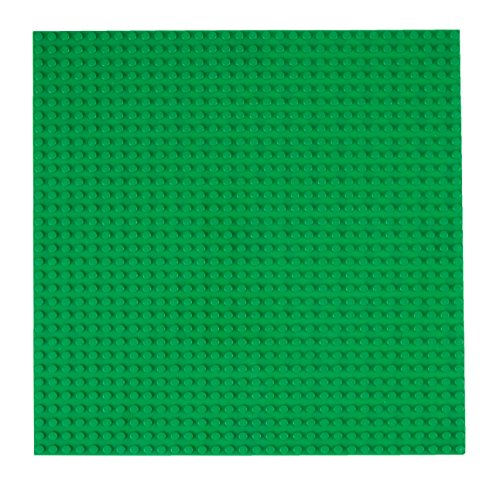 Strictly Briks Stapelbare Premium-Bauplatte - mit Allen großen Marken kompatibel - 10 x 10 (25,4 x 25,4 cm) - Grün