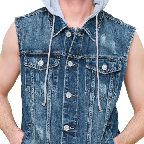 Image of VICTORIOUS Rocker Denim Jean Vest Jacket
