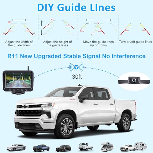 Rohent 5-Inch Wireless Backup Camera For Trucks: Strong Signal Hd 1080P Rear View Camera Easy To Install thumb #4