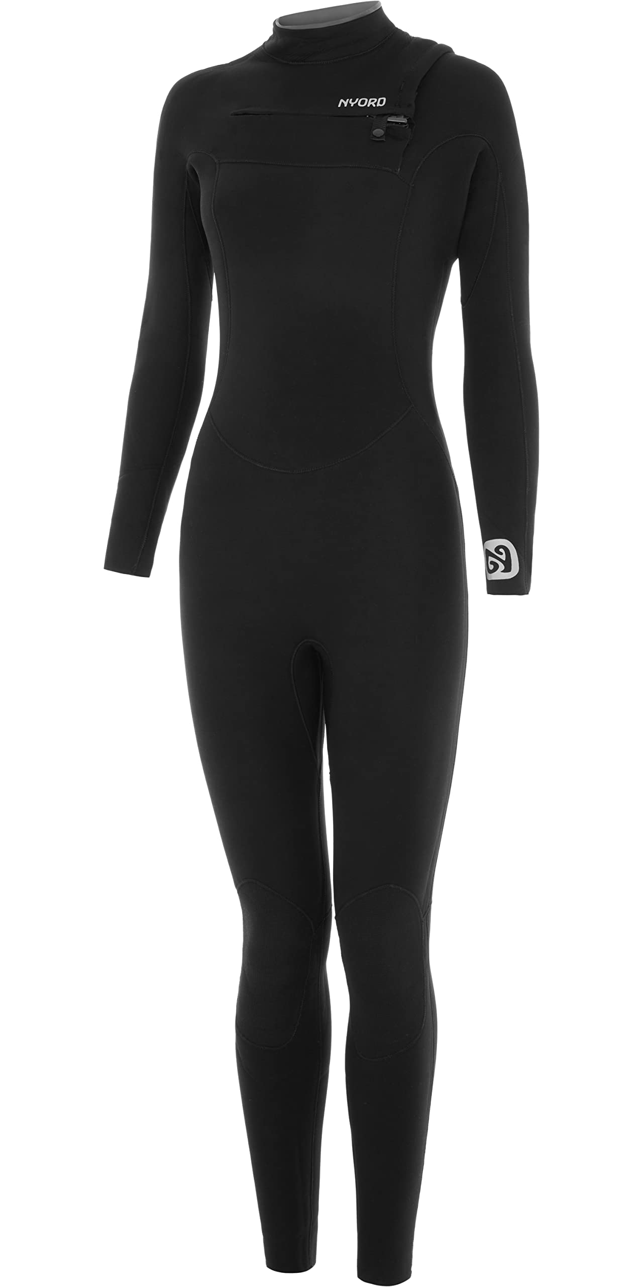 Nyord 2025 Femmes Furno Warmth 4/3mm Chest Zip GBS Combinaison Néoprène FWW43001 - Black -