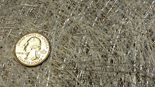 1 Oz. Fiberglass Chopped Strand Mat - 1 Square Yard (26" X 50") For Hand Layup, Vacuum Bagging Or Molding Composites With Epoxy, Polyester Or Vinyl Ester Resins #TOP4