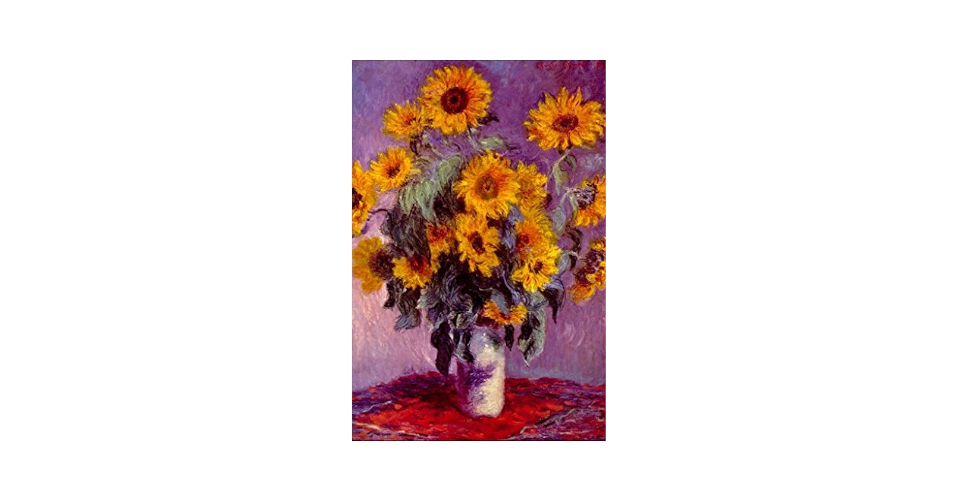 Amazon.com: Laminated Claude Monet Bouquet of Sunflowers