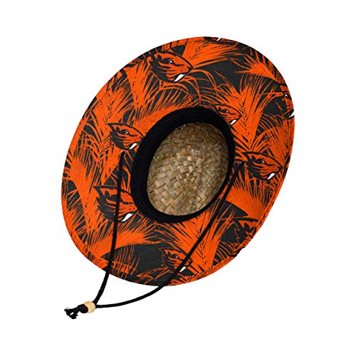 Image of FOCO Men's NCAA College Team Logo Floral Straw Sun Hat