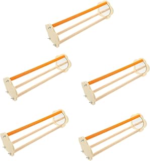 Balacoo 5 Pçs Suporte De Frango Pequenos Brinquedos Para Pássaros Mastigar Brinquedos Para Periquito Poleiro Suporte De Periquito Poleiro De Pé Poleiro De Pássaro Suporte De Treinamento