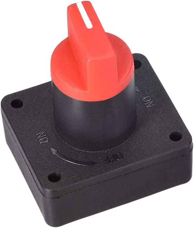 uxcell Rotary Battery Disconnect Switch Isolator Cut OFF Battery Power