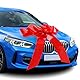 Moosono Große Rote Schleife für Auto, Geschenkschleife Große, Riesige Autoschleife, Car Bow für Fahrrad und Schleife mit Saugnapf,18 Geburtstag Auto(23 inches)