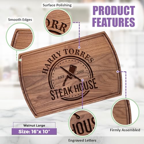 Tabla de cortar de madera personalizada para parrilla miniatura 4