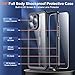 Justcool ONLY for iPhone 16 Pro Max Case Waterproof Dustproof, [Built-in Screen Protector] IP68 Waterproof [12FT Military Shockproof] Full Body Heavy Duty Protective Phone Case，Black
