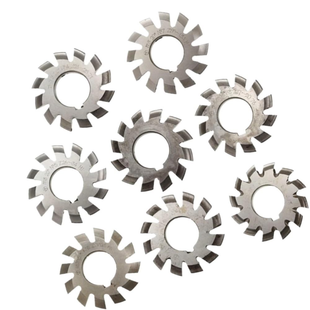 Modulus Degrees Disc Stirnradfräser M1-M10, PA20 Evolventen-HSS-Zahnradfräser for Holzschnitte, 1 Stück(M2*8)