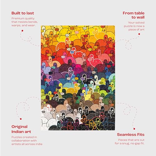 Image of Jigsaw Puzzle 500 Pieces- All of The Quacks Theme by Murtaza M. Bookwala Fun & Challenging Mind Games Puzzle Game Activity for Adults & Kids - Educational Toy