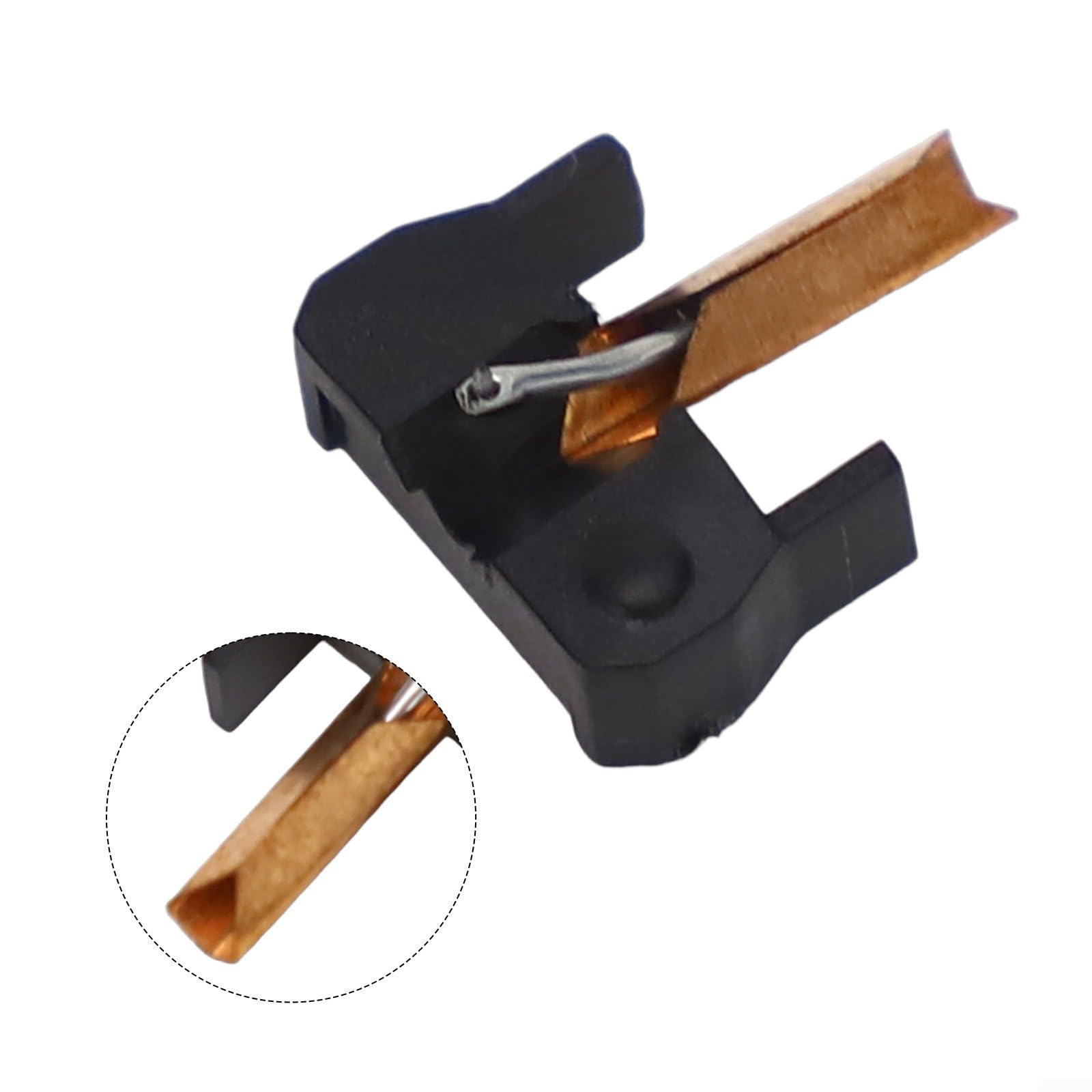 Puntina ellittica diamantata per SHURE M75ED/N75ED-2/M75-ED II, costruzione ABS, tracciamento audio migliorato, riproduzione del suono di precisione, ago di ricambio diretto per giradischi