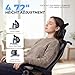 Ergonomic Office Chair with Footrest - Adjustable Lumbar Support & Headrest, 90-160° Reclining Mesh Back Computer Chair - Home Office/Gaming, 350lbs Capacity