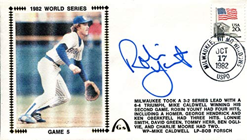 Topps Robin Yount Autographed First Day Cover - Mlb Cut
