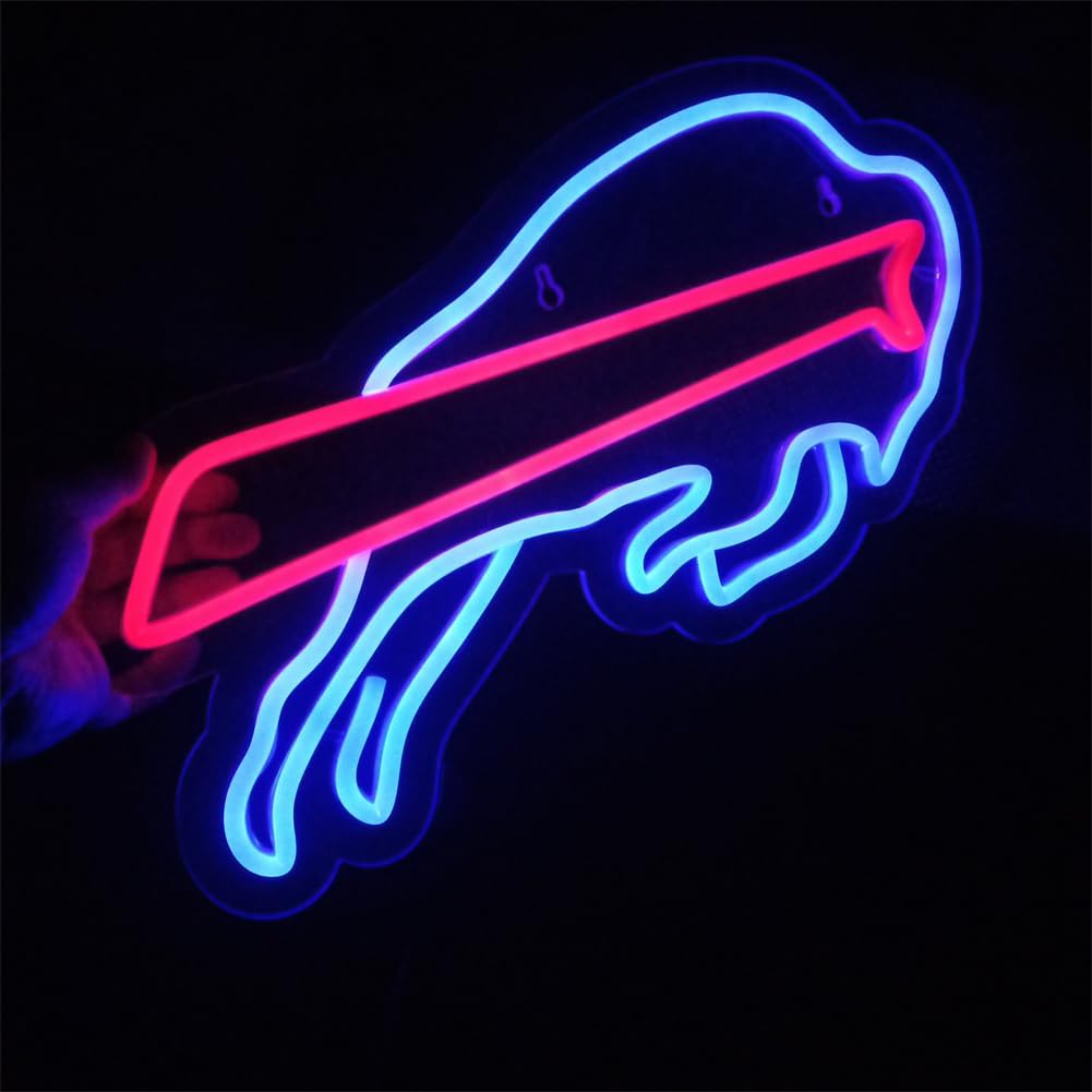 Neon Sign for Buffalo Wall Decor,Man Cave Beer Bar Pub,Game Room,Garage,Christmas Birthday Party Decor Gift - Image 2