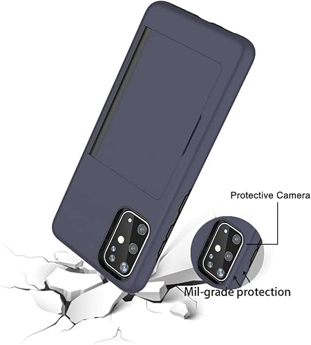 Miniatura 6 de Asuwish Funda de teléfono para Samsung Galaxy A51 5GA 51 5G UW Verizon con protector de pantalla de vidrio templado y soporte para tarjetas,