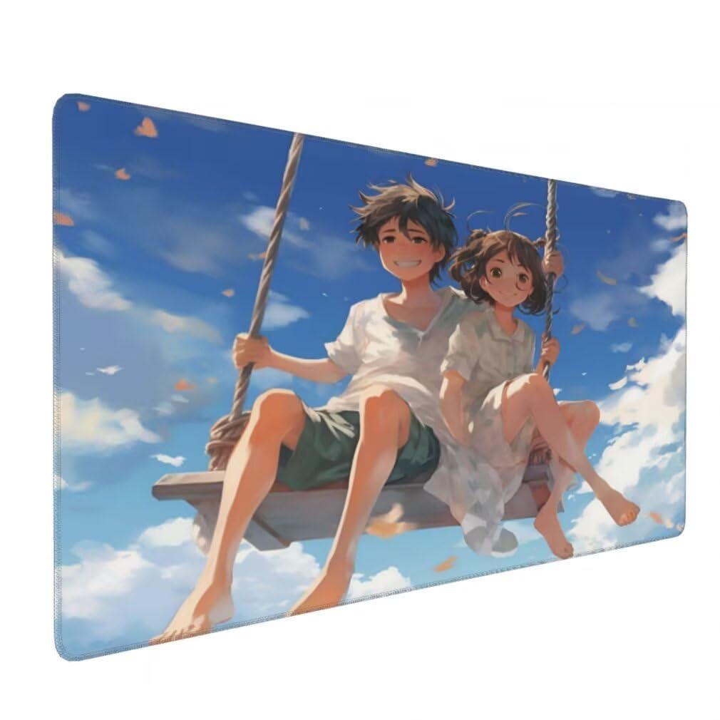 Tappetino Mouse Anime, Mouse Pad XXL 1200 x 600 x 3 mm, Altalena Tappetino Gaming Grande Sottomano Scrivania, Impermeabile Mousepad Lavabile con Base in Gomma Antiscivolo per Computer-MP1525
