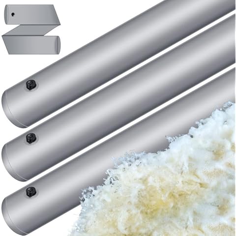 moonoom 3 Pcs PVC Flood Barriers Bags- 72 x 14 Inch Inflatable Water Barrier Bag- Reusable Flood Prevention Barriers- Flood Bags with Connecting Bands for Home, Garage Cover