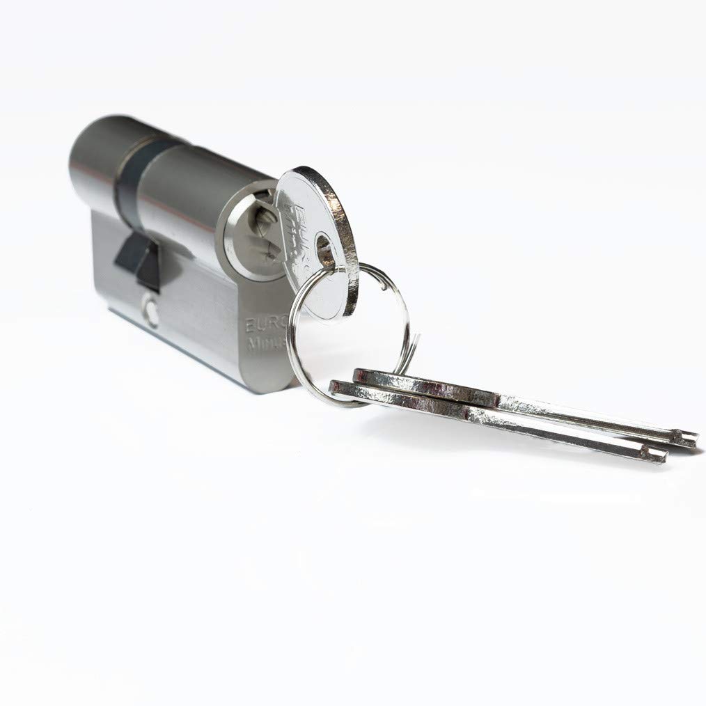 FELGNER Cylindre de fermeture à double cylindre Euro | cylindre profilé serrure de porte serrure de sécurité pour portes, porte d'entrée, porte d'appartement | avec 3 clés | longeur: 20-30 mm