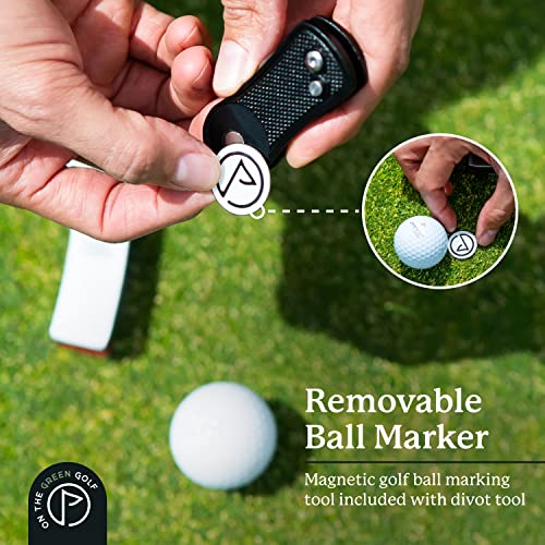 Golf Glove Holder Case With Divot Repair Tool And Ball Marker #TOP1