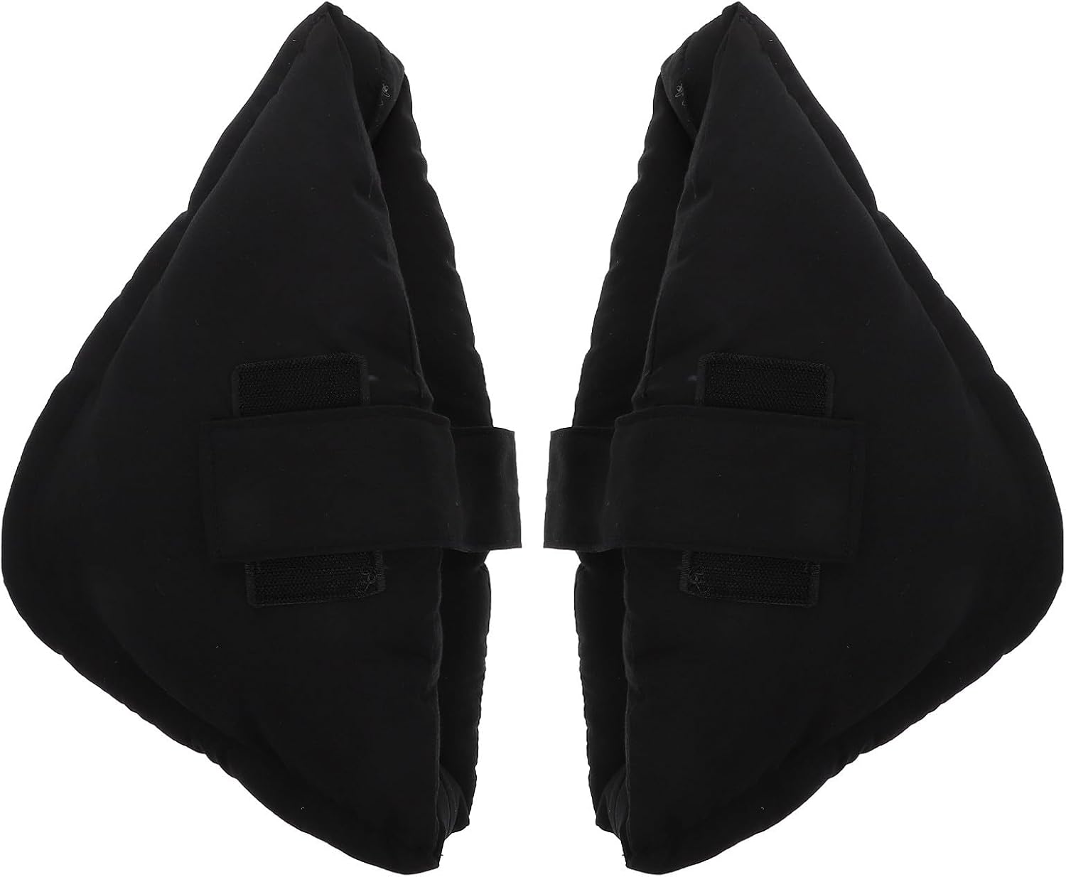 Elastic Heel Protectors 2pcs Black Foot Accessory Pressure Prevention Cushions Comfortable Hospital Heel Pillows for Ankle Support and Foot