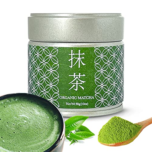 Kagoshima Tea Organic Matcha Green Tea Powder â€“ 30g Ceremonial Grade Matcha â€“ Premium Organic Matcha with Natural Sweetness and Grassy Taste â€“ Easy Brewing Matcha