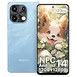 UMIDIGI Telefono cellulare Note 100, Smartphone Android 14, 12 (6 + 6) GB + 128 GB, 120 Hz, octa-core, 6,8 pollici, 50MP Fotocamera,NFC, OTG, Face ID/Fingerprint, 5000 mAh, GPS, Dual SIM Telefoni