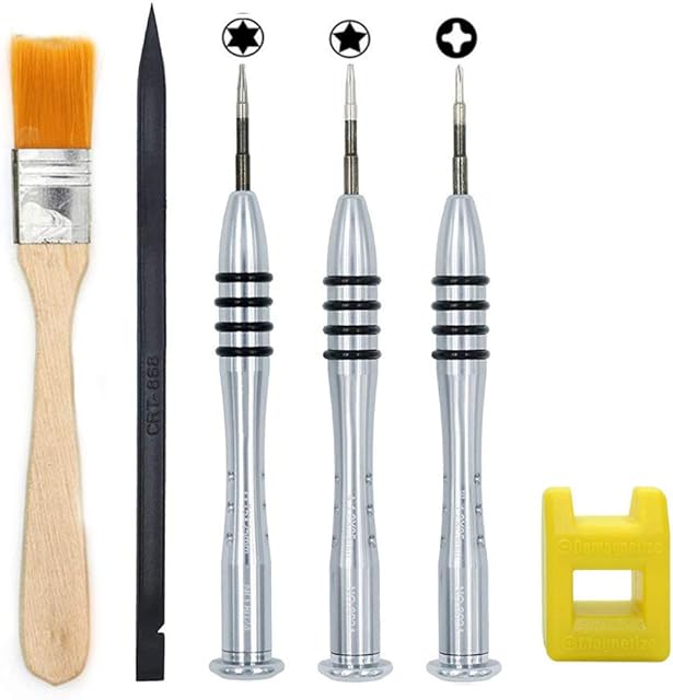 6 Pieces MacBook Screwdriver Tool Kit,1.2mm 5-Point P5 Pentalobe + 6-Point T5 Torx + 1.5mm PH000 Phillips Screwdriver for Repair MacBook Air 13 15and Pro Retina Display