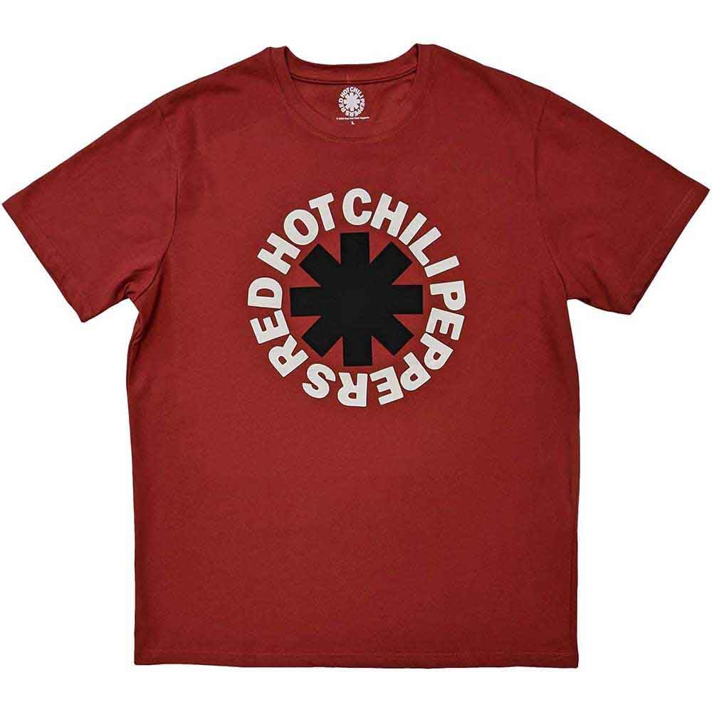 Red Hot Chili Peppers T Shirt Classic Asterisk Band Logo Official Unisex Red XL