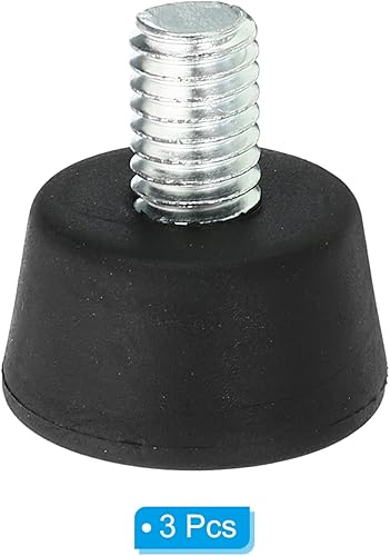 Miniatura 3 de PATIKIL Pies universales de goma para trípode de 38" x 1.3", paquete de 3 piezas de repuesto antideslizantes para trípodes de cámara, monopie, color