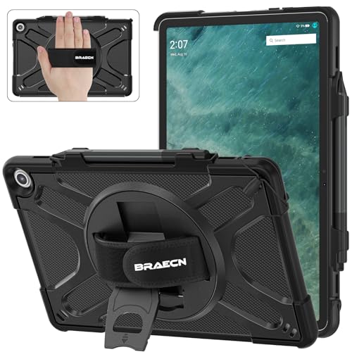 Braecnstock For Amazon Fire Max 11 Case 13Th Generation 2023 11'' Rugged Protective Fire Max 11 Tablet Cover With Rotating Hand Strap & Stand Pen Holder Compatible With Type Cover Keyboard cover
