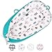 Baby Lounger,Baby Nest 100% Cotton Super Soft Portable Newborn Lounger Perfect for Co-Sleeping and Travel(Blue Trees)…
