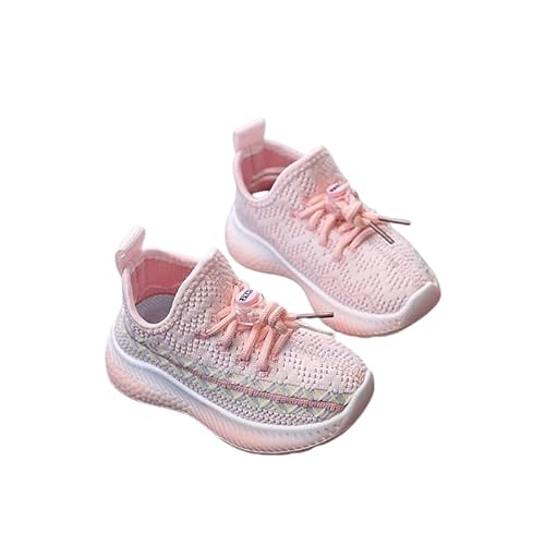 Kids Lightweight Breathable Running Shoes for Boys and Girls – Slip-On Sport Sneakers with Cushioned Sole for Toddlers & Big Kids (Pink, US Footwear Size System, Big Kid, Numeric, Medium, 1)